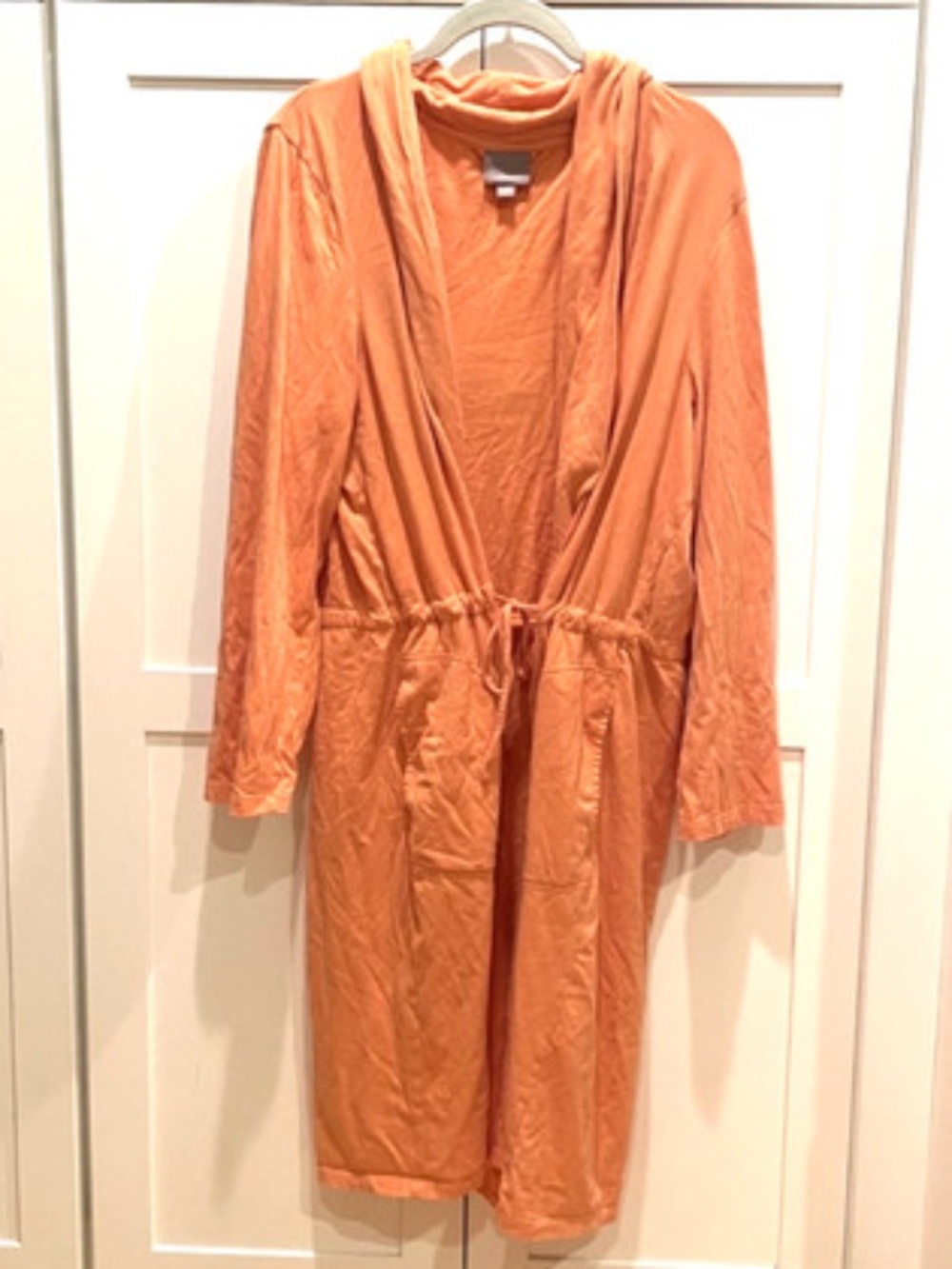 Orange J.Jill Sleep 100% Cotton Bathrobe Size XL